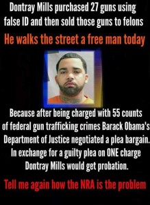 Dontray Mills Purchased 27 guns